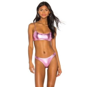 Natalia superdown pink metallic bikini